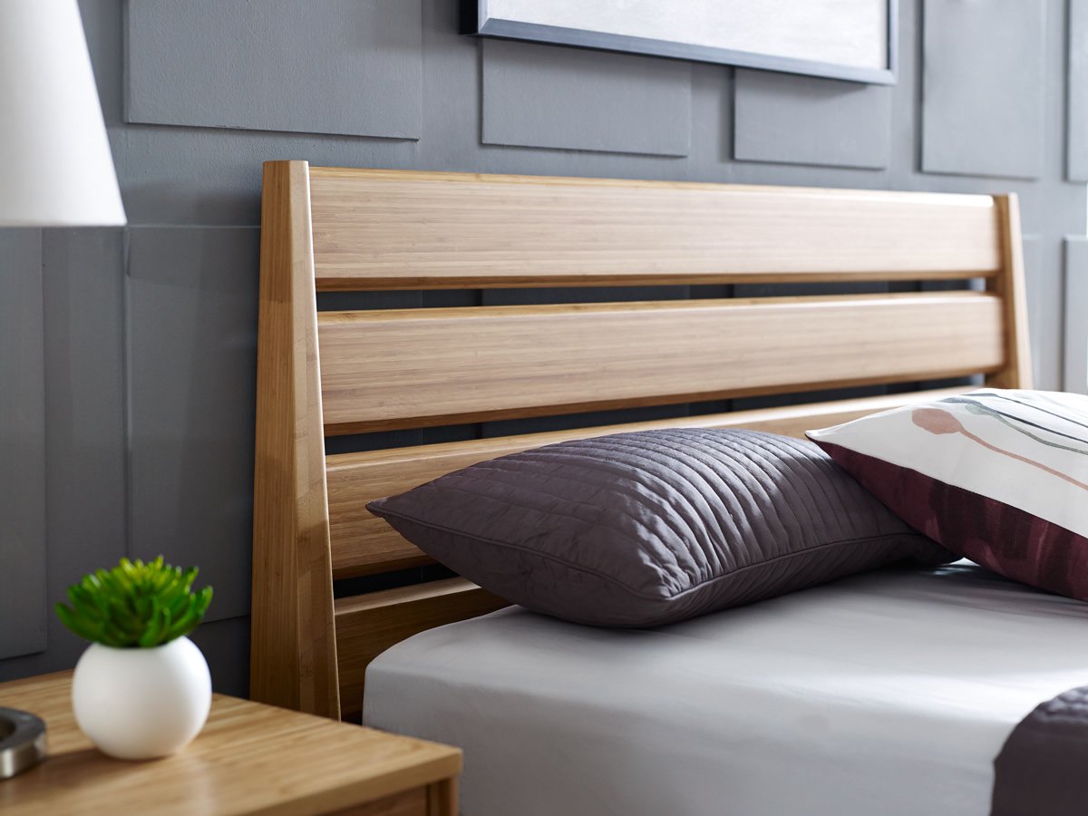 3pc Greenington Sienna Modern Bamboo Queen Bedroom Set (Includes: 1 Queen Bed & 2 Nightstands) Beds - bamboomod