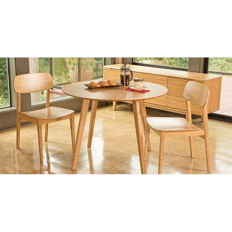 Greenington Currant Modern Bamboo 42" Round Dining Table Dining Tables - bamboomod