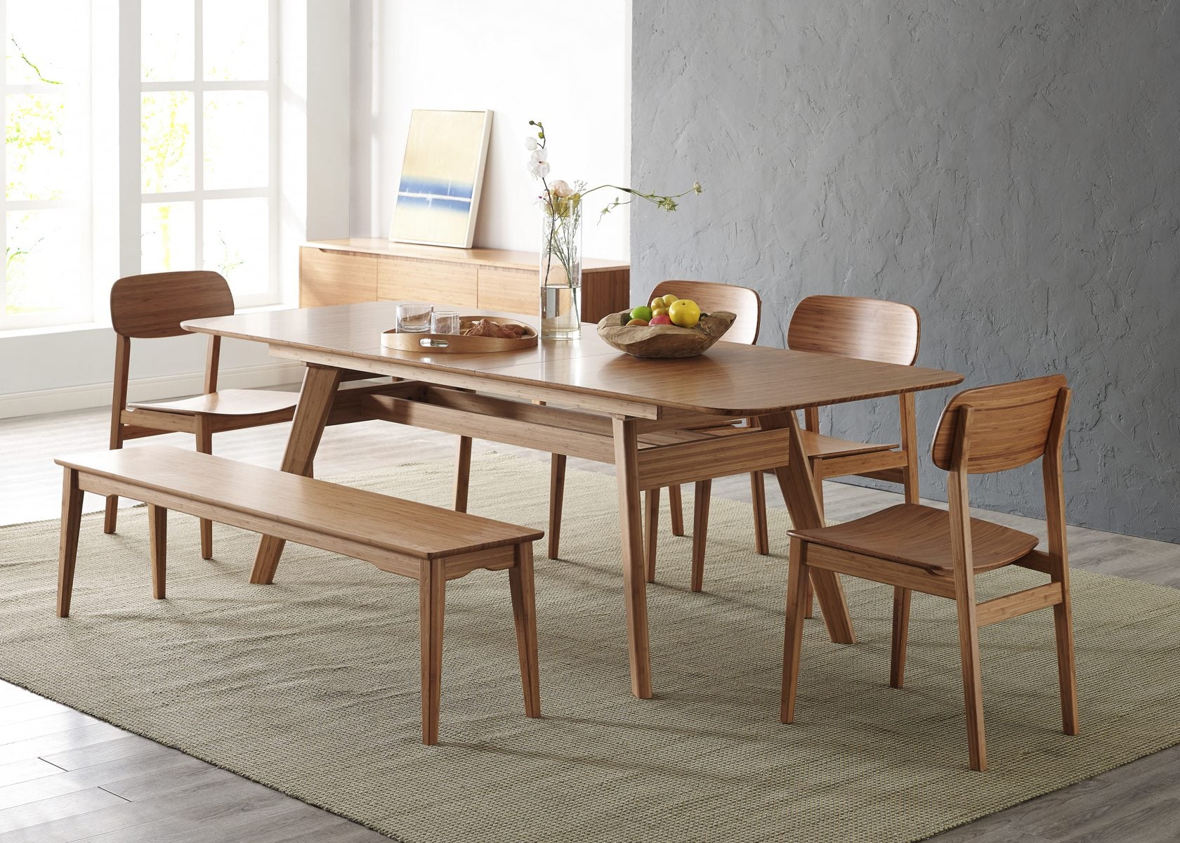 Greenington Currant Modern Bamboo Extendable Dining Table 72