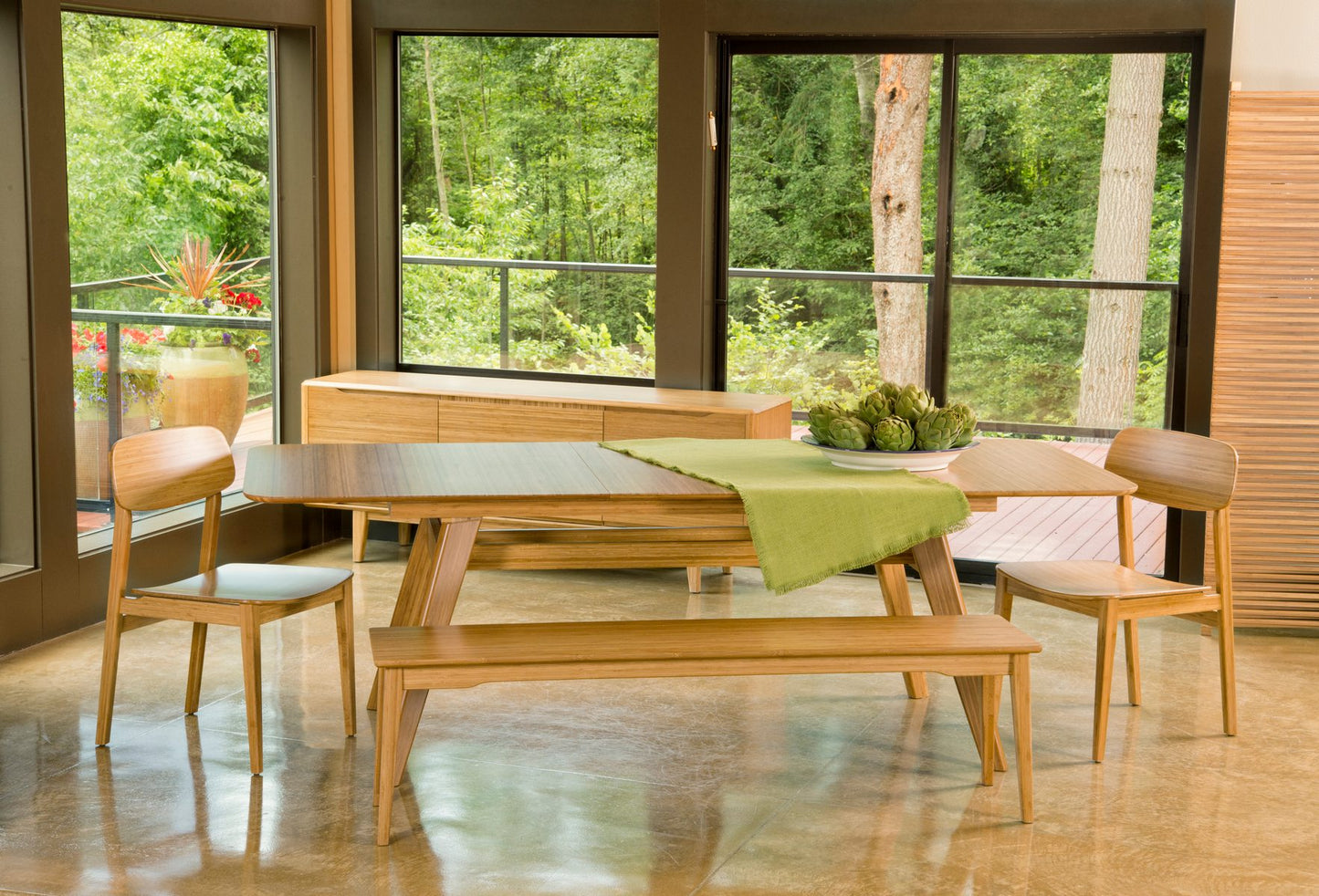 Greenington Currant Modern Bamboo Extendable Dining Table (72" - 92")