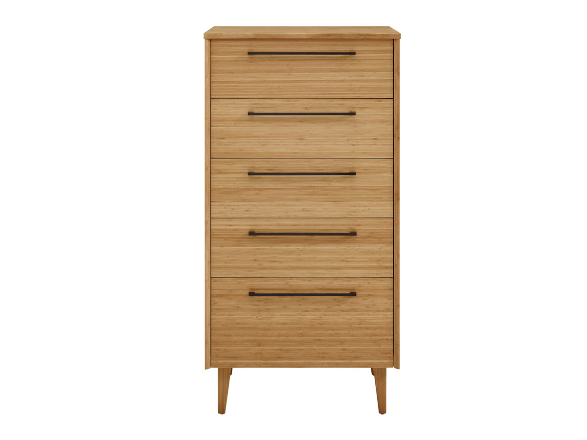 Greenington Sienna Modern Bamboo Five Drawer Chest Dresser Nightstands & Dressers - bamboomod