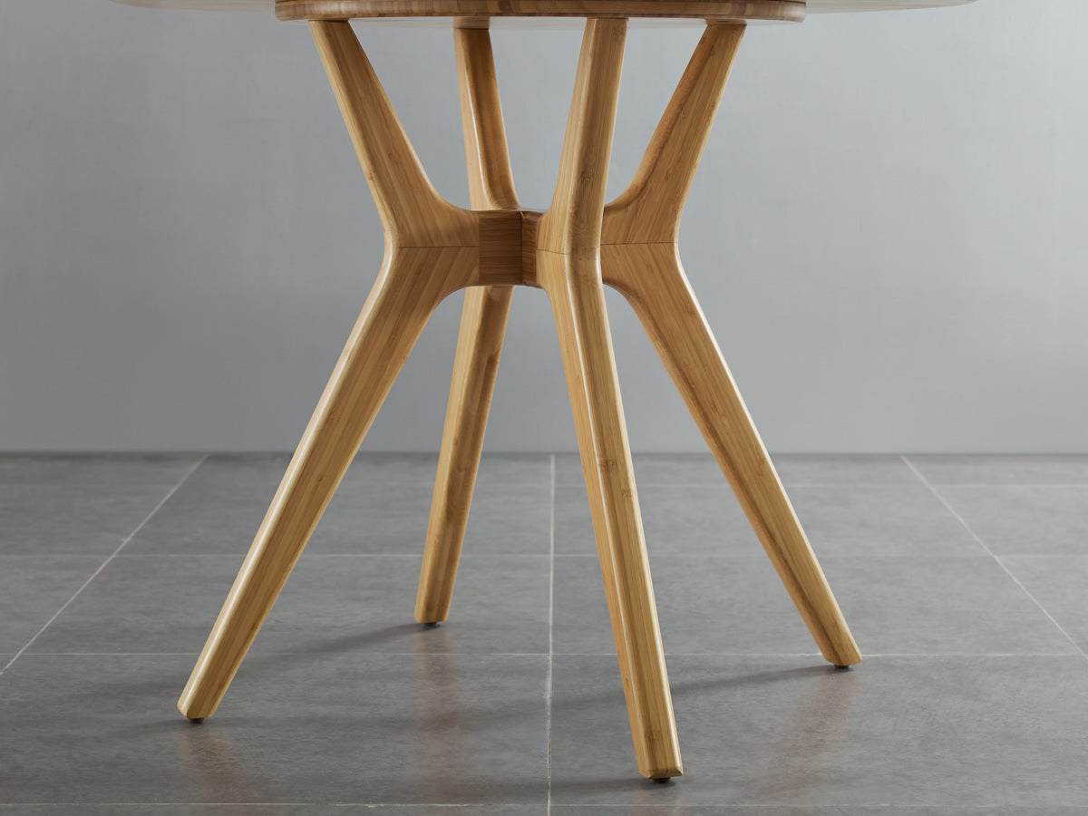 Greenington Sitka 36" Round Dining Table, Caramelized dining tables - bamboomod