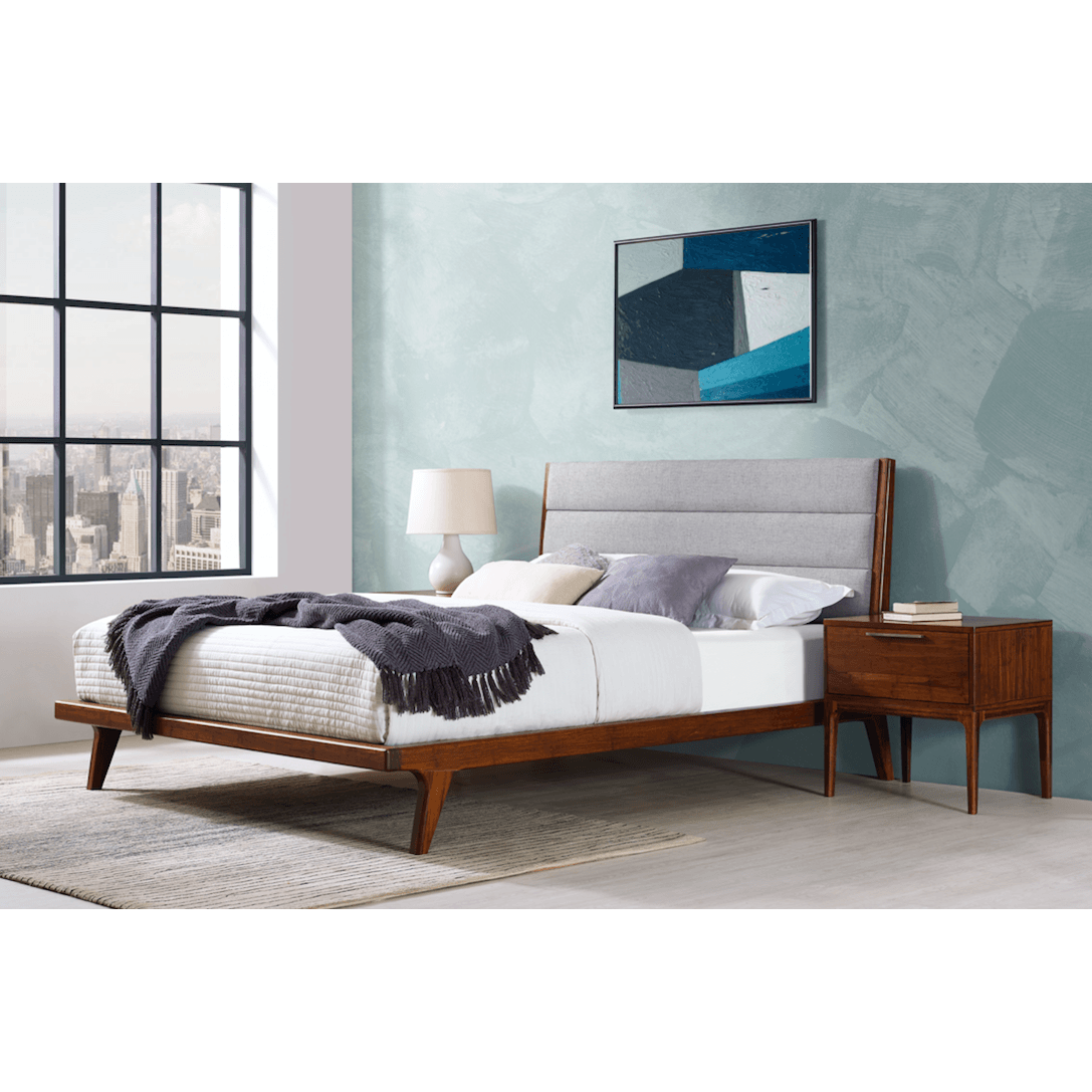 Greenington Mercury Modern Bamboo Upholstered Queen Bed, Exotic - GM001E Beds - bamboomod