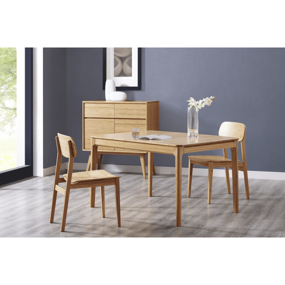 Greenington Modern Bamboo Mija Laurel Extension Table 36 x 50, Caramelized GL0004CA Dining Tables - bamboomod