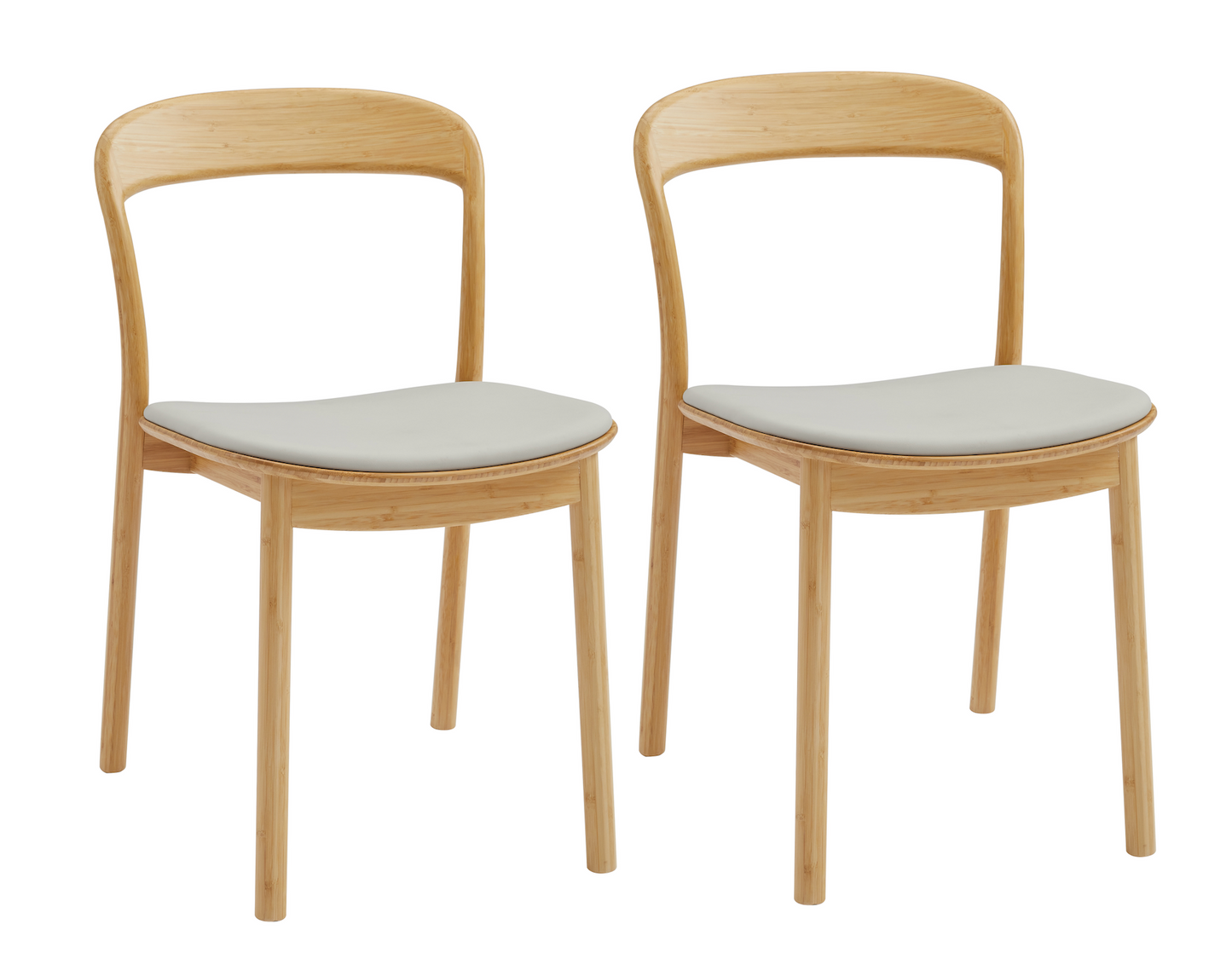 Greenington Hanna Modern Dining Chair Leather Seat (Set of 2)