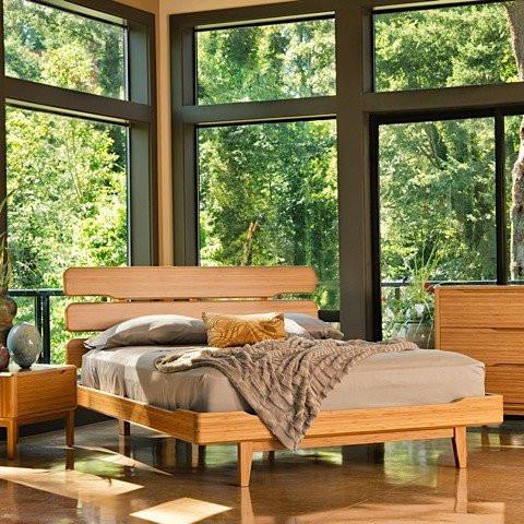 3pc Greenington Currant Modern California King Platform Bedroom Set (Includes: 1 California King Bed & 2 Nightstands) Beds - bamboomod